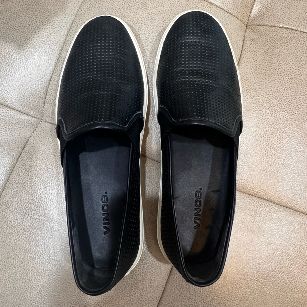 Vince Women’s Blair Black Slip-On Sneakers